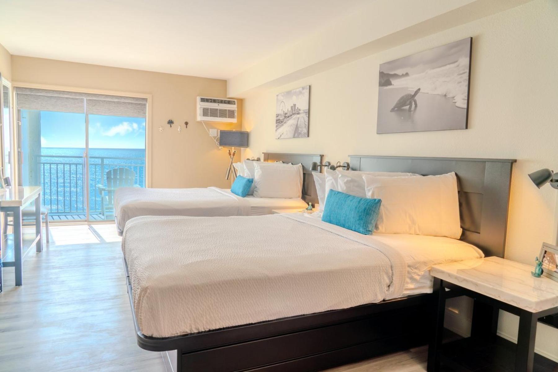 Beautiful Ocean Front Double Queen Suite - Sea Mist Resort 20905 - Perfect For 2-4 Guests! เมอร์เทิลบีช ภายนอก รูปภาพ