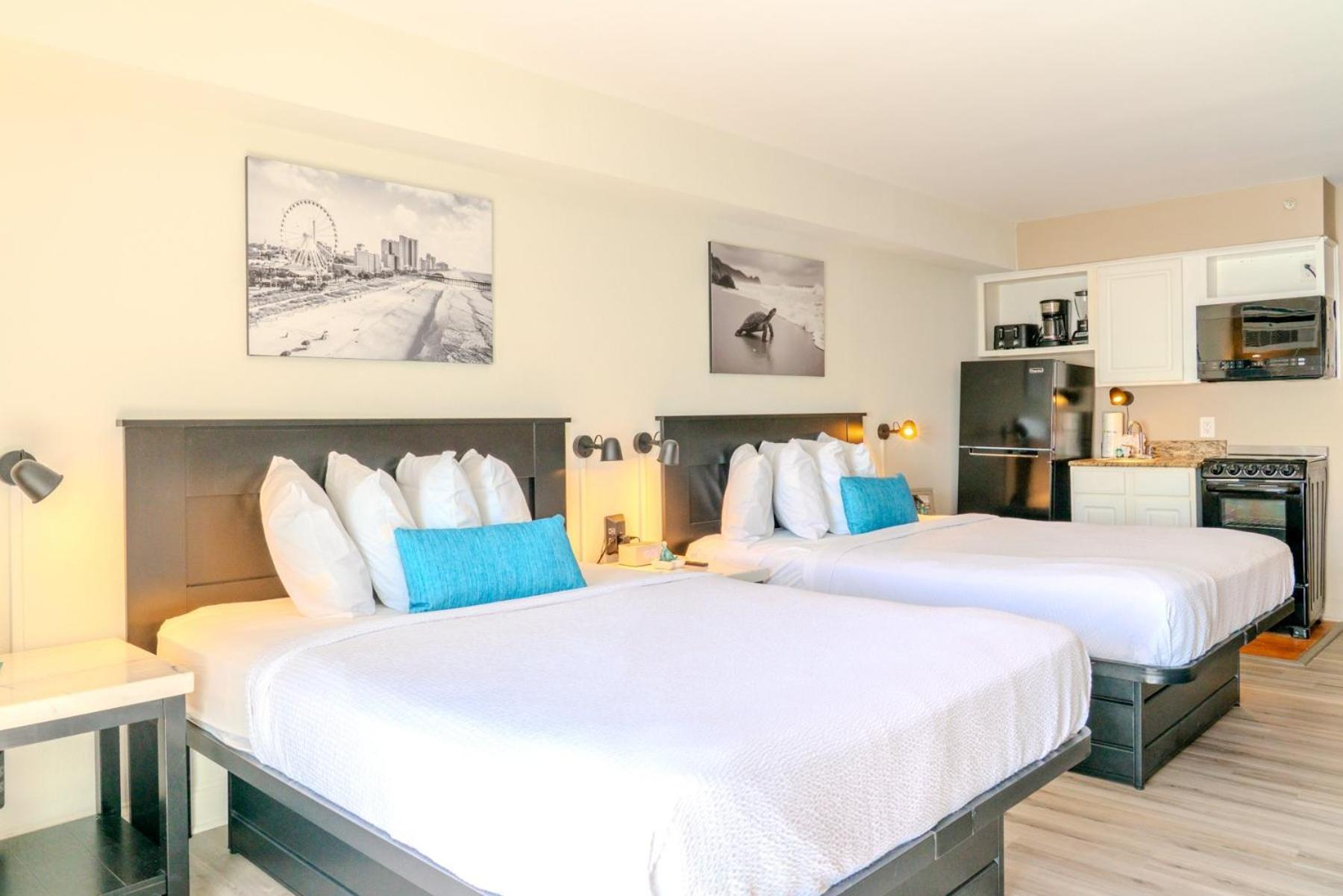 Beautiful Ocean Front Double Queen Suite - Sea Mist Resort 20905 - Perfect For 2-4 Guests! เมอร์เทิลบีช ภายนอก รูปภาพ